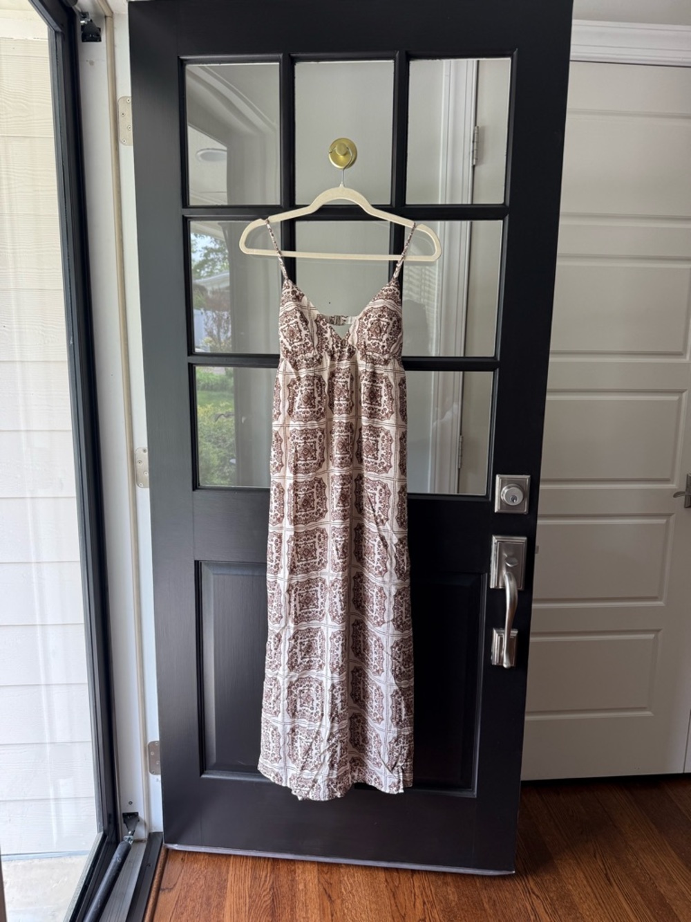 Abercrombie & Fitch Brown Printed Maxi Dress
